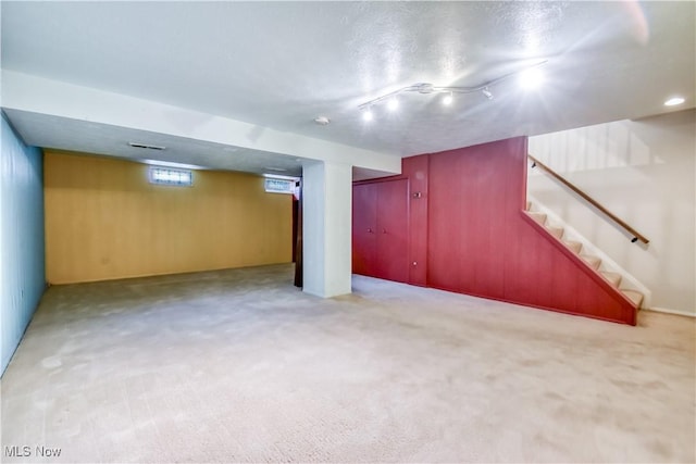 4473 Habersham Ln S, Richmond Heights, OH 44143 - basement featuring stairway and carpet floors