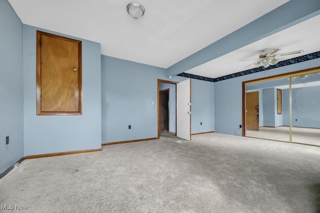 1586 E 86th St, Cleveland, OH 44106 - unfurnished bedroom with carpet flooring, baseboards, and a ceiling fan
