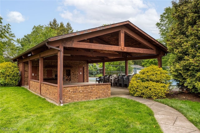 3413 Stillwood Blvd, Stow, OH 44224 - view of community with a yard and a gazebo