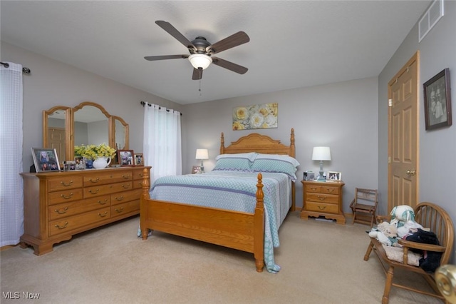 1441 Shaw Ave Unit A, Niles, OH 44446 - bedroom with light carpet and ceiling fan