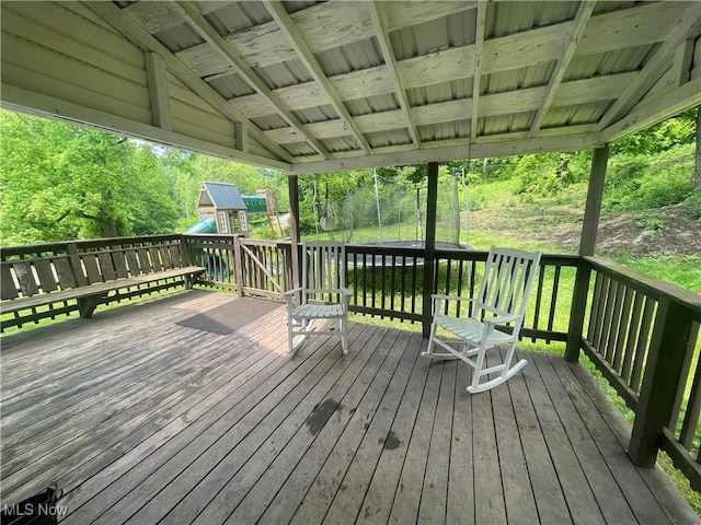 2743 Cow Creek Rd, Saint Marys, WV 26170 - view of deck