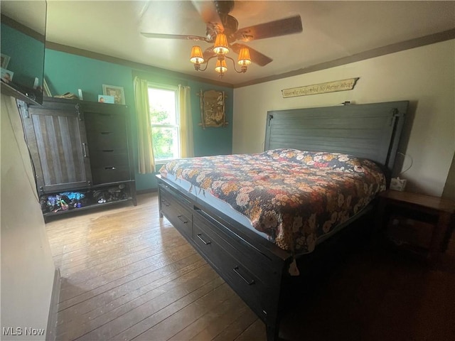2743 Cow Creek Rd, Saint Marys, WV 26170 - bedroom featuring wood-type flooring and a ceiling fan