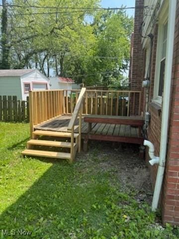 21931 Crystal Ave, Euclid, OH 44123 - view of deck