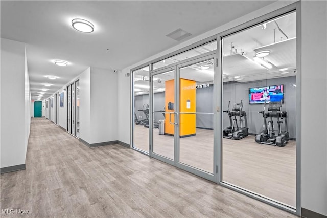 629 Euclid Ave Unit 1510, Cleveland, OH 44114 - gym with wood finished floors and baseboards
