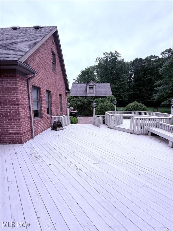 4219 Olde Charted Trl, Poland, OH 44514 - view of wooden deck