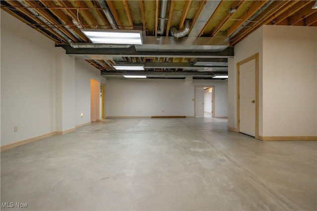 4219 Olde Charted Trl, Poland, OH 44514 - below grade area featuring baseboards