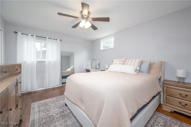 488 Spaulding Dr, Kent, OH 44240 - bedroom featuring wood finished floors and a ceiling fan