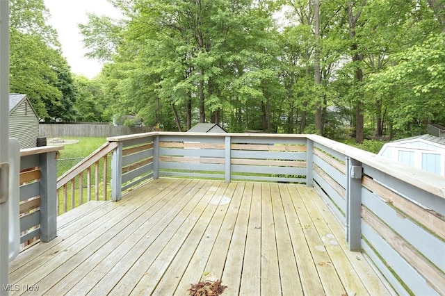 4285 Baird Rd, Stow, OH 44224 - deck featuring view of wooded area