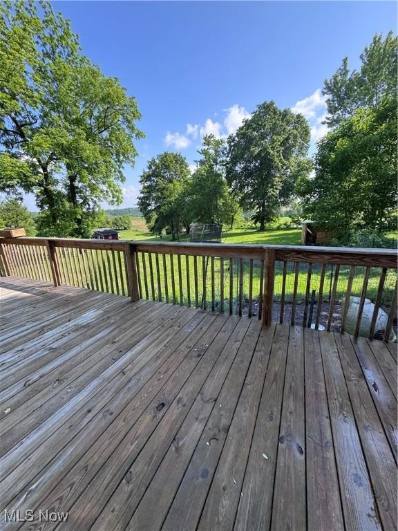 2187 State Route 550, Cutler, OH 45724 - wooden deck featuring a yard