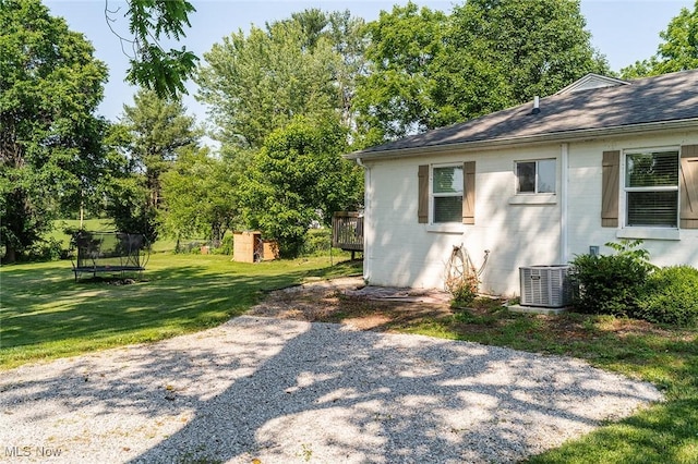 2187 State Route 550, Cutler, OH 45724 - view of green lawn featuring a trampoline