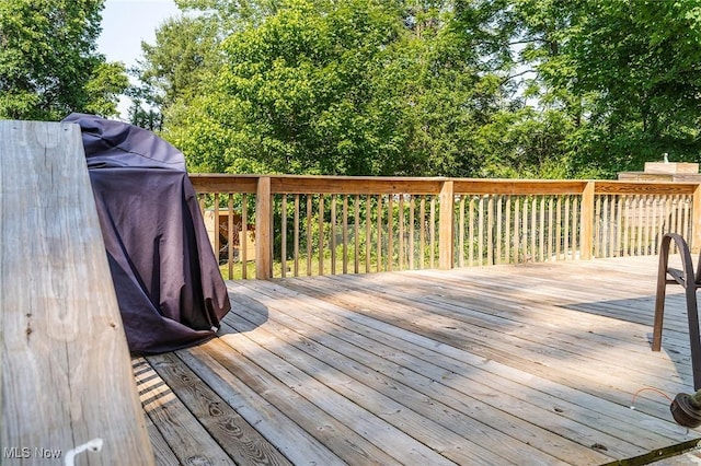 2187 State Route 550, Cutler, OH 45724 - wooden terrace with a grill
