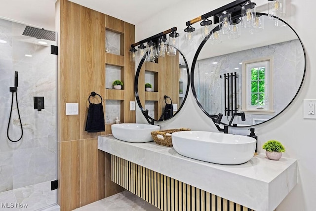 21262 S Woodland Rd, Shaker Heights, OH 44122 - full bathroom with a shower stall and double vanity
