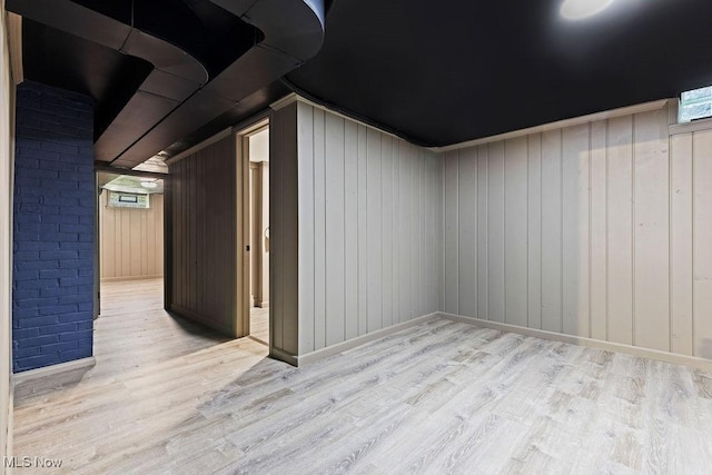 21262 S Woodland Rd, Shaker Heights, OH 44122 - additional living space with wood finished floors and wooden walls