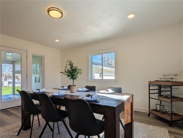 3509 Jerrold Blvd, Brunswick, OH 44212 - dining area featuring wood finished floors, recessed lighting, and baseboards