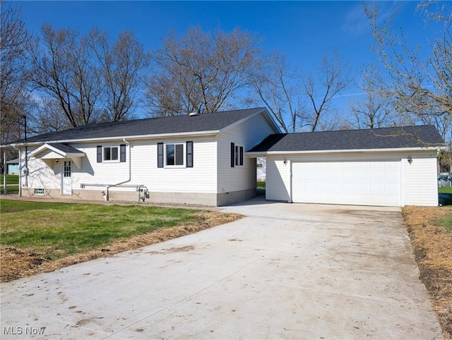3509 Jerrold Blvd, Brunswick, OH 44212 - view of front of property with driveway, a garage, and a front yard