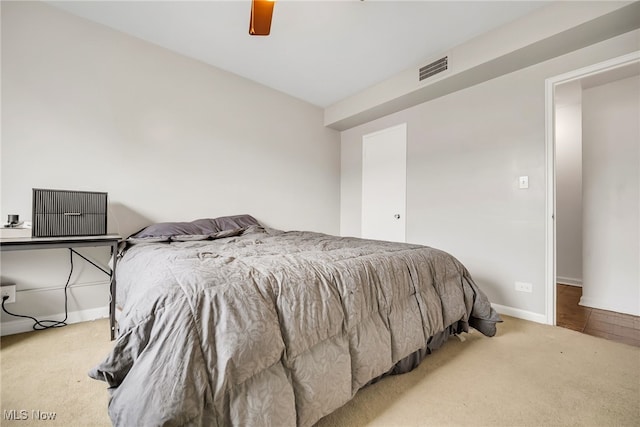 13800 Fairhill Rd Unit 418, Shaker Heights, OH 44120 - bedroom featuring carpet flooring, baseboards, and a ceiling fan