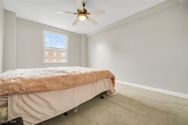 13800 Fairhill Rd Unit 418, Shaker Heights, OH 44120 - carpeted bedroom with baseboards and a ceiling fan