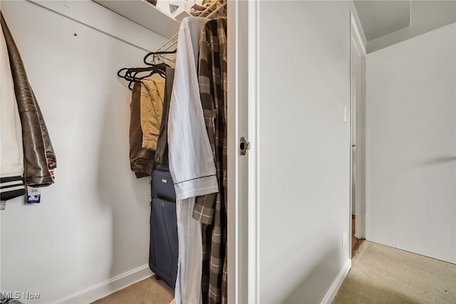 13800 Fairhill Rd Unit 418, Shaker Heights, OH 44120 - walk in closet featuring light carpet