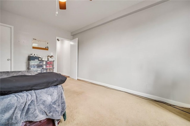 13800 Fairhill Rd Unit 418, Shaker Heights, OH 44120 - bedroom featuring carpet floors, baseboards, and ceiling fan