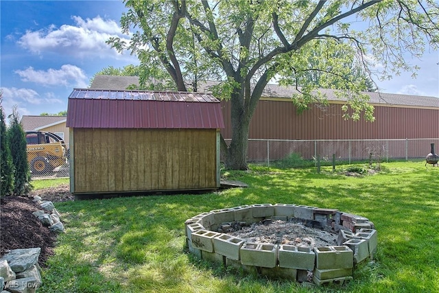 3407 State Route 113 E, Milan, OH 44846 - view of yard featuring an outdoor fire pit
