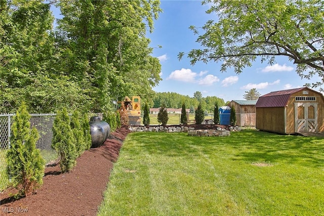 3407 State Route 113 E, Milan, OH 44846 - view of yard with a playground