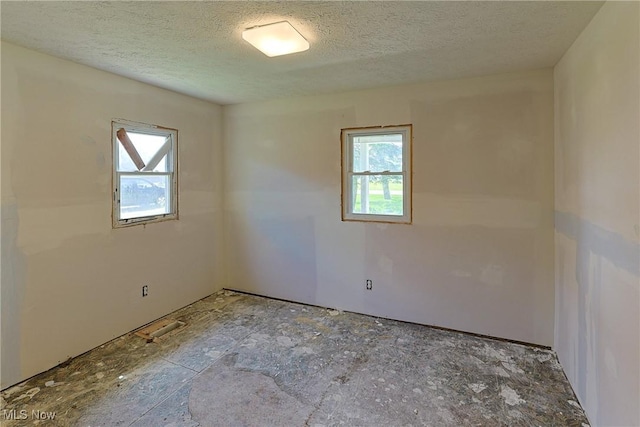 3407 State Route 113 E, Milan, OH 44846 - empty room featuring a textured ceiling and healthy amount of natural light