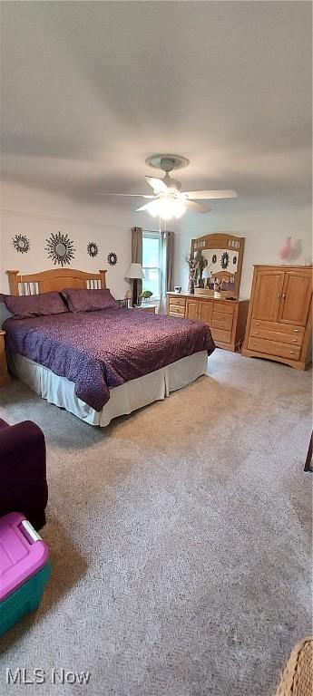 550 E Pleasant Valley Rd, Seven Hills, OH 44131 - carpeted bedroom with ceiling fan