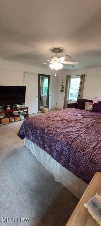 550 E Pleasant Valley Rd, Seven Hills, OH 44131 - carpeted bedroom with ceiling fan