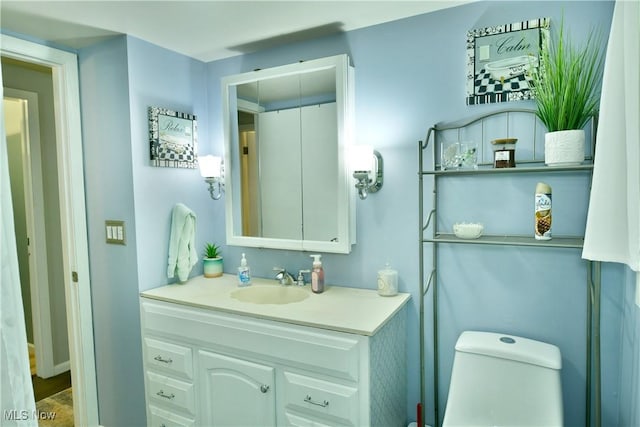 377 Henn Hyde Rd NE, Warren, OH 44484 - bathroom featuring vanity and toilet