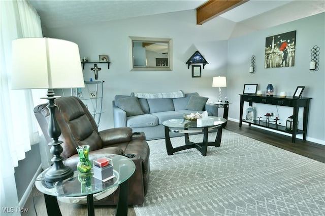 377 Henn Hyde Rd NE, Warren, OH 44484 - living room featuring baseboards and wood finished floors