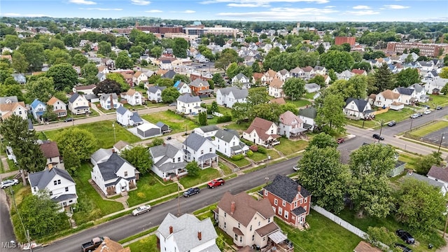 917 Park Ave SW, Canton, OH 44706 - aerial overview of property's location with nearby suburban area