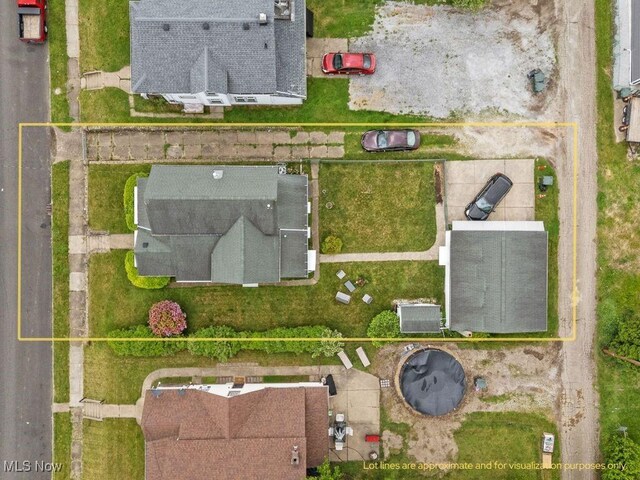 917 Park Ave SW, Canton, OH 44706 - aerial view of property's location with property parcel outlined
