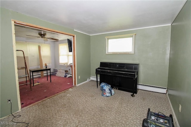 177 Sumner St, Oberlin, OH 44074 - sitting room featuring baseboard heating, plenty of natural light, and baseboards
