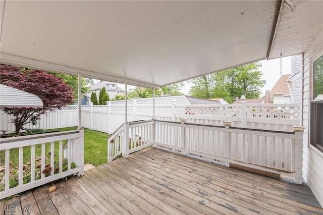 2224 Emily Ave, Lakewood, OH 44107 - view of wooden deck