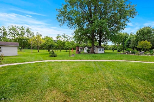 10877 Butternut Ridge Rd, Elyria, OH 44035 - view of grassy yard featuring an outbuilding