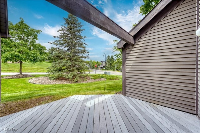 6465 Saint Andrews Dr Unit 6, Canfield, OH 44406 - wooden terrace with a yard