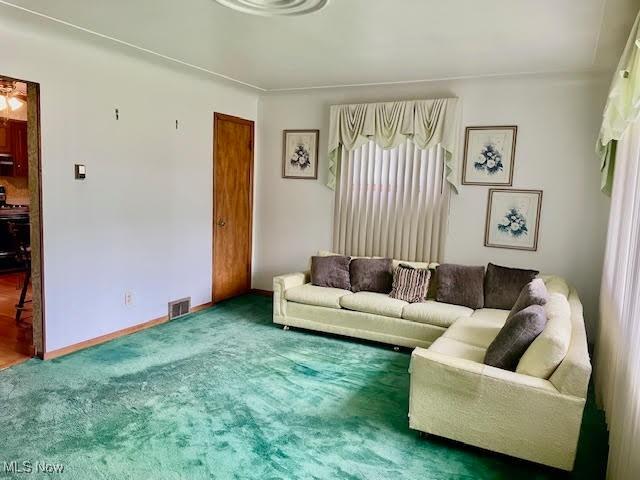 1148 Miami Ave, Youngstown, OH 44505 - living area with carpet flooring and baseboards