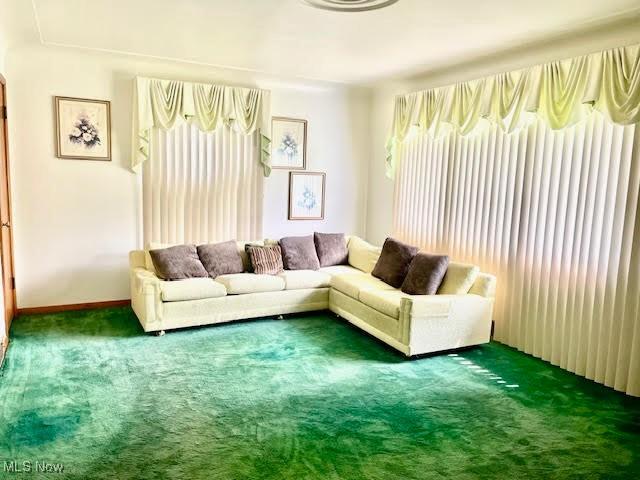 1148 Miami Ave, Youngstown, OH 44505 - living room with carpet floors and baseboards