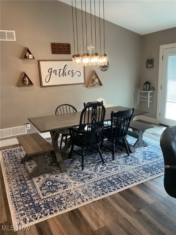 7030 Jones Rd, Nashport, OH 43830 - dining area with wood finished floors and baseboards
