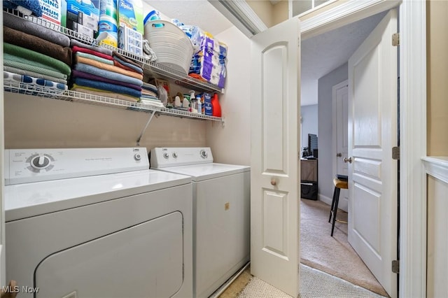 3128 E 135th St Unit 4, Cleveland, OH 44120 - washroom featuring light carpet and washing machine and dryer