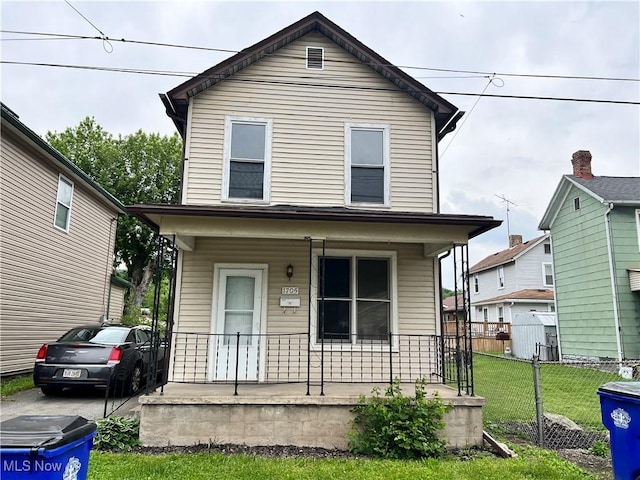 1705 Etruria St, East Liverpool, OH 43920 - view of front facade with a porch