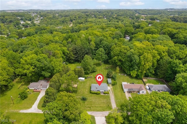 4937 Stevens Rd, Akron, OH 44319 - bird's eye view of a heavily wooded area
