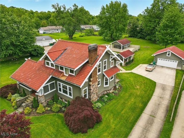 126 W Jefferson St, Jefferson, OH 44047 - view from above of property