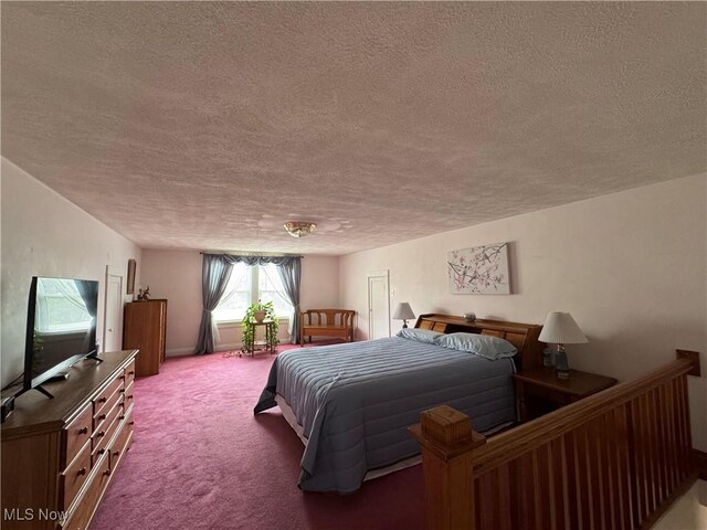 71322 Sharon Rd, Bridgeport, OH 43912 - carpeted bedroom featuring a textured ceiling
