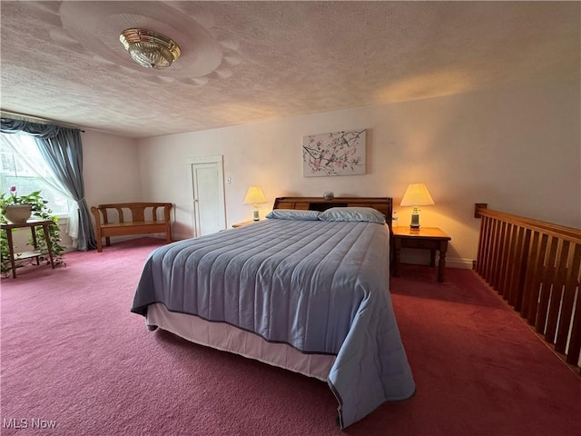 71322 Sharon Rd, Bridgeport, OH 43912 - bedroom with carpet, a textured ceiling, and baseboards