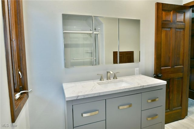 8848 King Graves Rd NE, Warren, OH 44484 - full bath with vanity and an enclosed shower