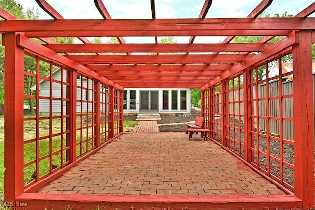 8848 King Graves Rd NE, Warren, OH 44484 - view of patio / terrace with a pergola