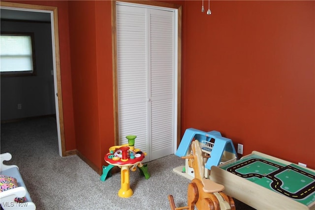 230 Rivercrest Dr, Coshocton, OH 43812 - game room featuring carpet flooring and baseboards