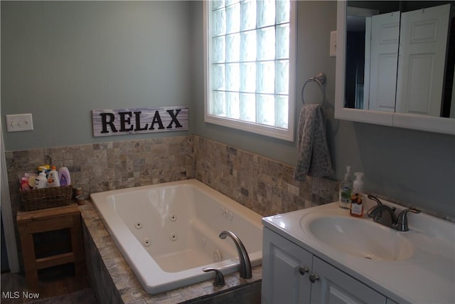 230 Rivercrest Dr, Coshocton, OH 43812 - bathroom featuring a whirlpool tub and vanity