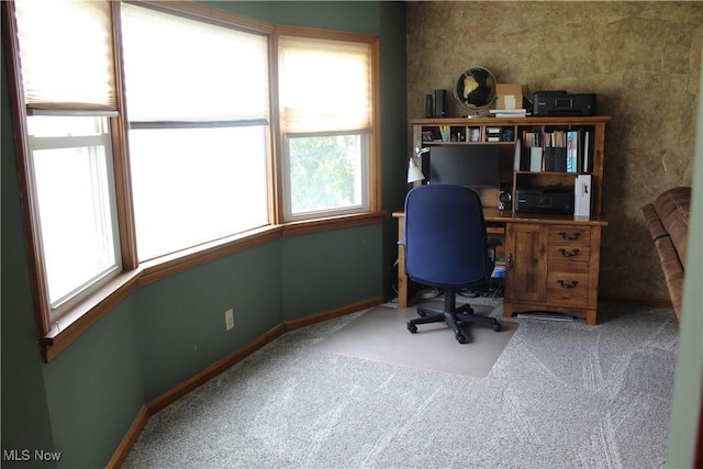 230 Rivercrest Dr, Coshocton, OH 43812 - carpeted home office featuring baseboards